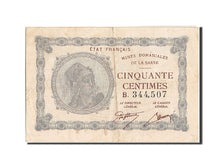 Saar, 50 Centimes, 1920, KM:1, Undated, EF(40-45), Fayette:VF50.2