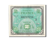 Geldschein, Frankreich, 2 Francs, 1944 Flag/France, 1944, 1944, SS
