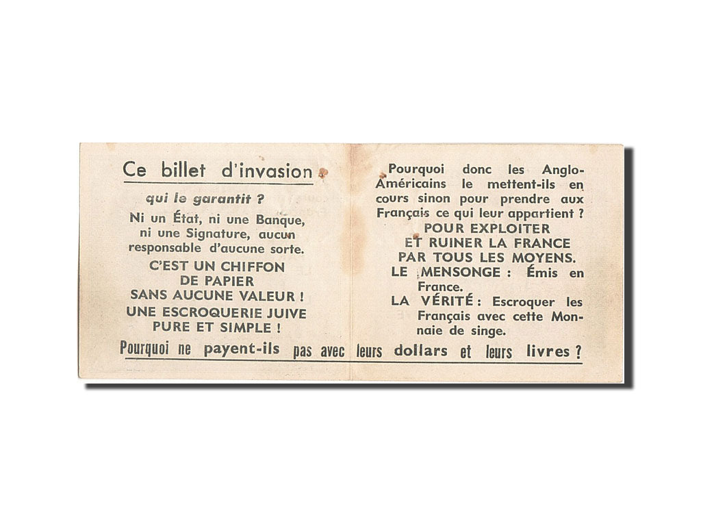 Frankreich, 5 Francs, 1944 Flag/France, 1944, KM:115a, 1944, AU(50-53)