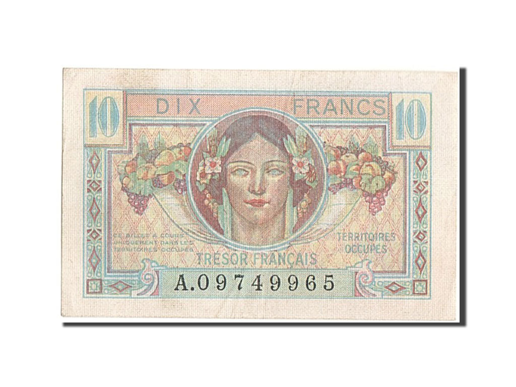 Banknote, France, 10 Francs, 1947 French Treasury, 1947, 1947, AU(50-53)