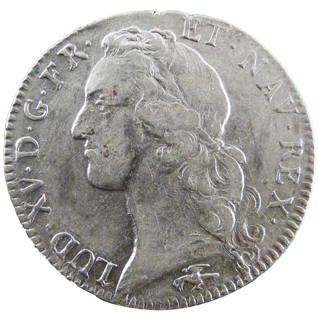 FRANCE, Écu au bandeau, ECU, 1767, Lyon, KM #512.6, VF(30-35), Silver, Gadoury .