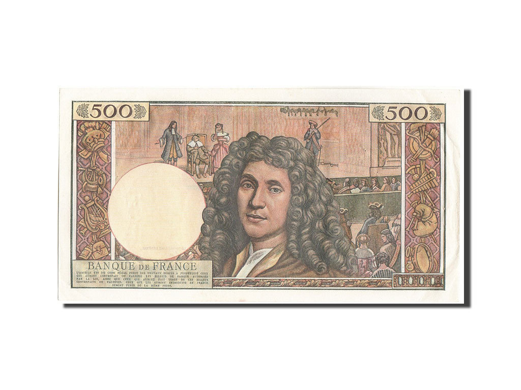 Banknote, France, 500 Nouveaux Francs, 500 NF 1959-1966 ''Molière'', 1963