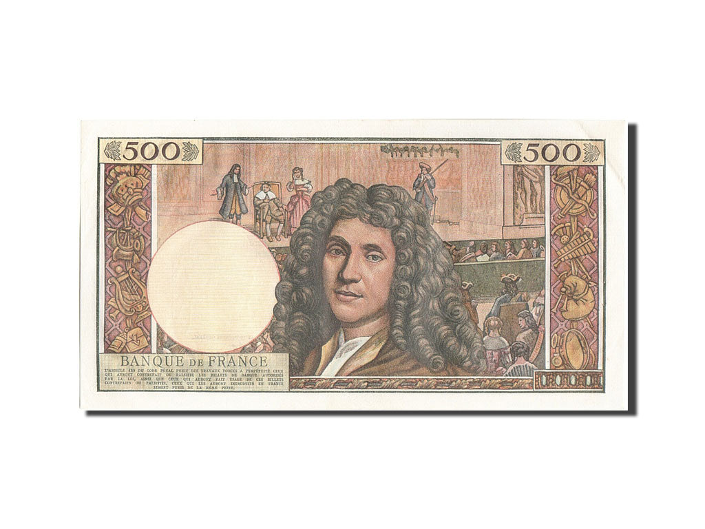 Banknote, France, 500 Nouveaux Francs, 500 NF 1959-1966 ''Molière'', 1963