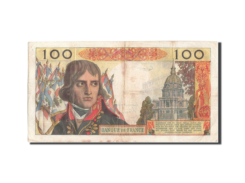Billet, France, 100 Nouveaux Francs, 100 NF 1959-1964 ''Bonaparte'', 1962