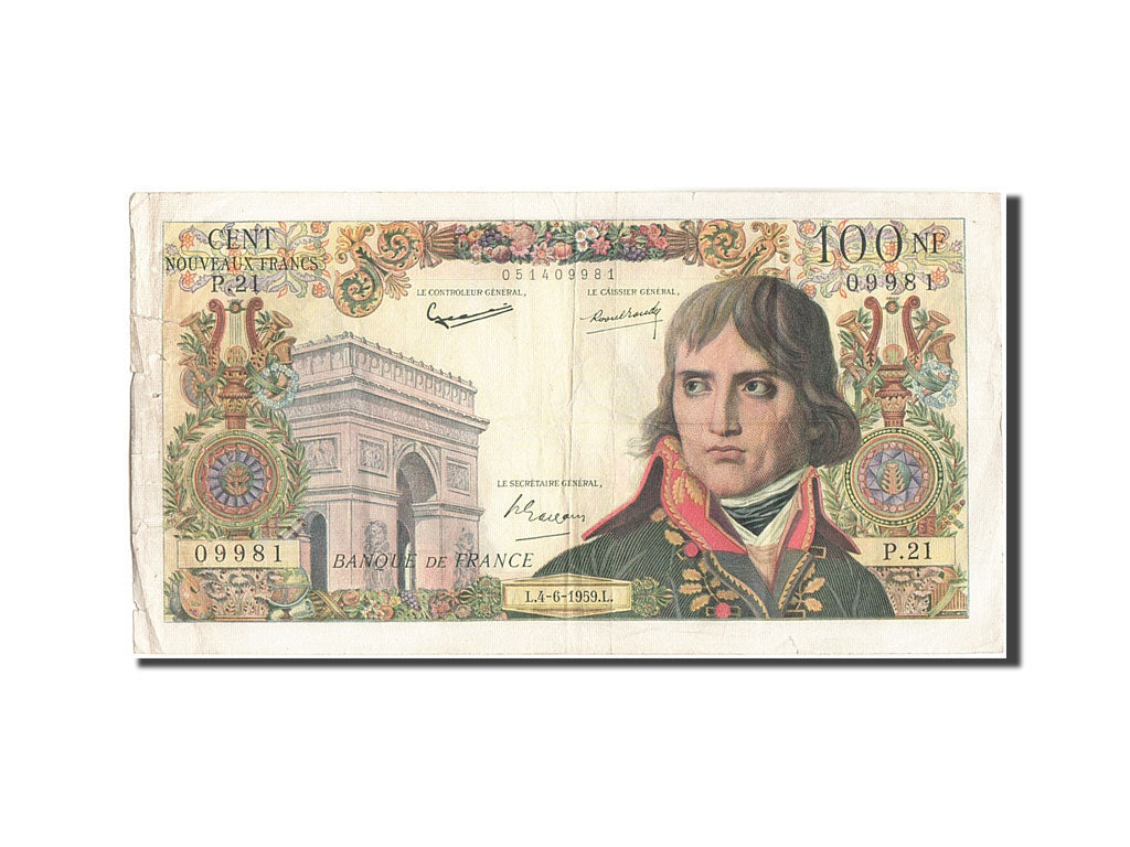 France, 100 Nouveaux Francs, 100 NF 1959-1964 ''Bonaparte'', 1959, 1959-06-04...