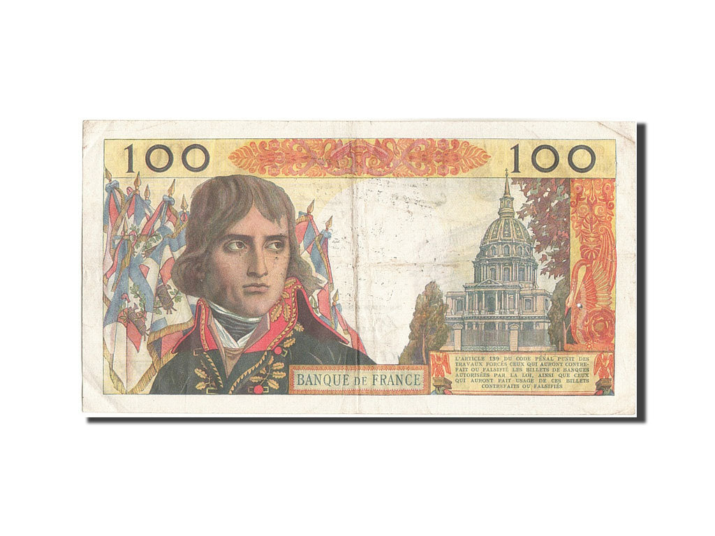 Banknote, France, 100 Nouveaux Francs, 100 NF 1959-1964 ''Bonaparte'', 1959