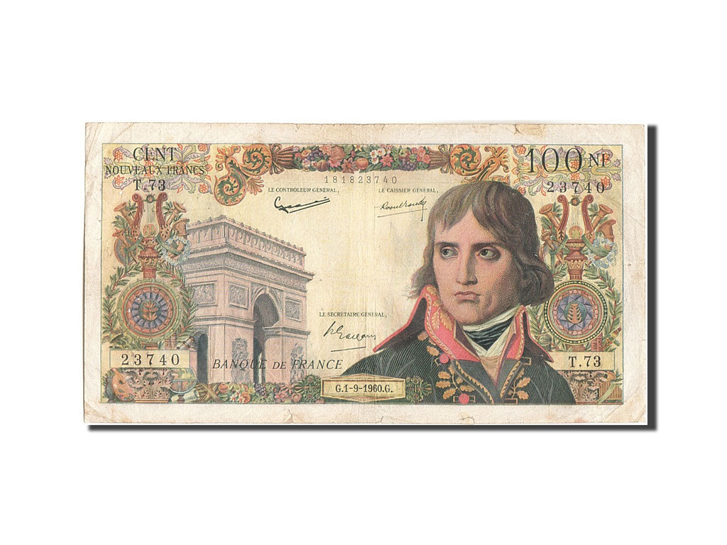 France, 100 Nouveaux Francs, 100 NF 1959-1964 ''Bonaparte'', 1960, KM:144a, 1...