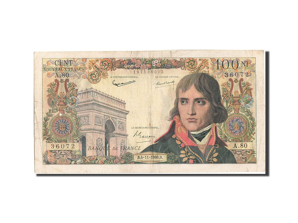 France, 100 Nouveaux Francs, 100 NF 1959-1964 ''Bonaparte'', 1960, KM:144a, 1...