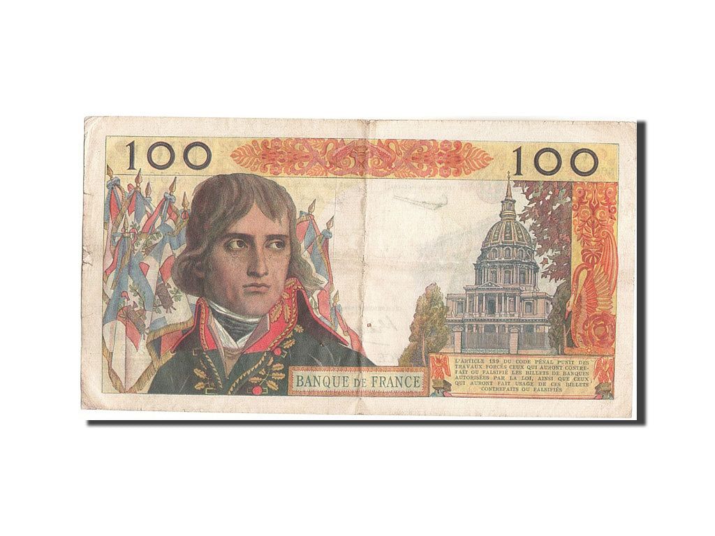 Billet, France, 100 Nouveaux Francs, 100 NF 1959-1964 ''Bonaparte'', 1963