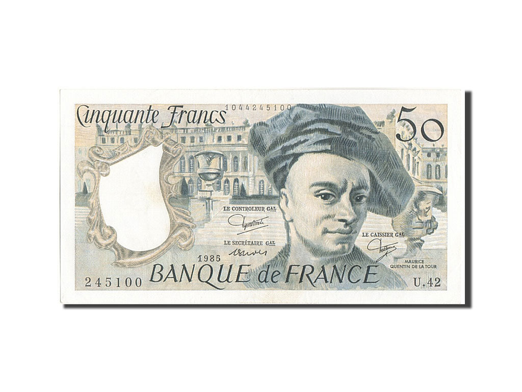 France, 50 Francs, 50 F 1976-1992 ''Quentin de La Tour'', 1985, KM:152b, 1985...