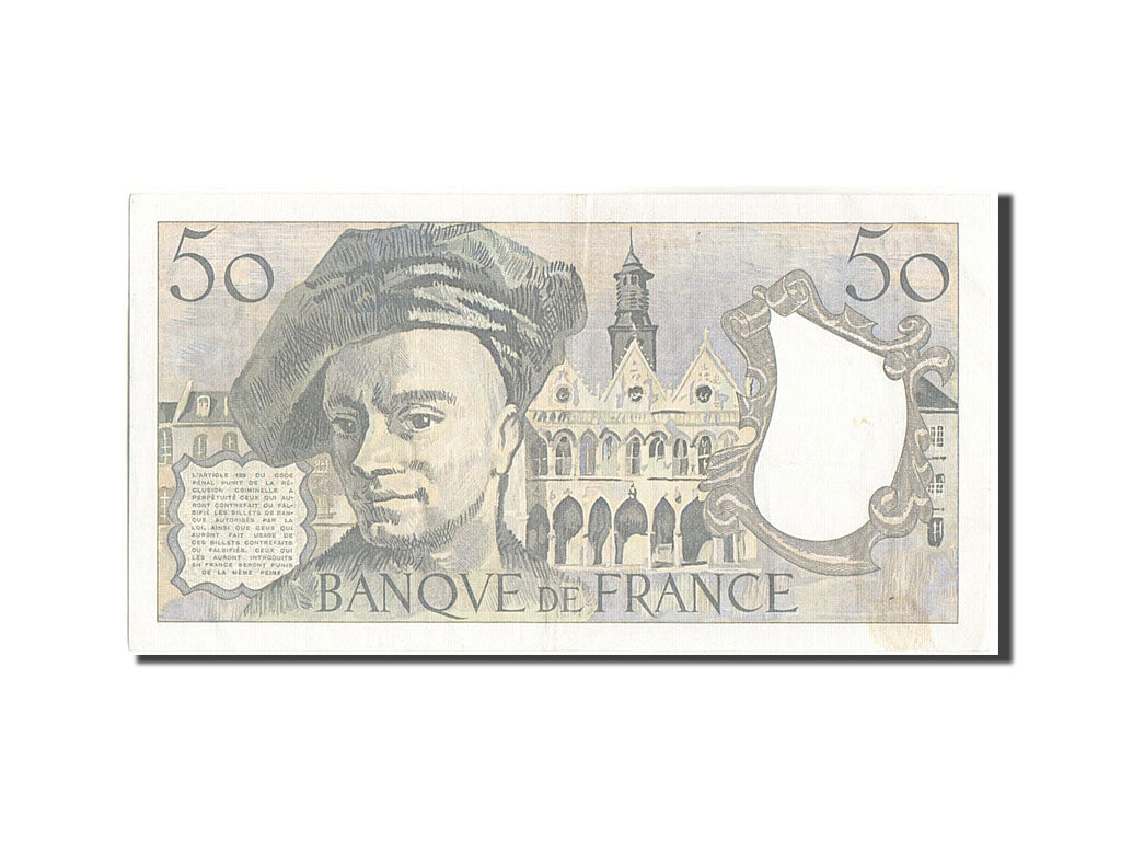 Francia, 50 Francs, 50 F 1976-1992 ''Quentin de La Tour'', 1985, KM:152b, 198...