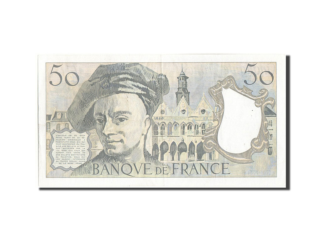 France, 50 Francs, 50 F 1976-1992 ''Quentin de La Tour'', 1985, KM:152b, 1985...
