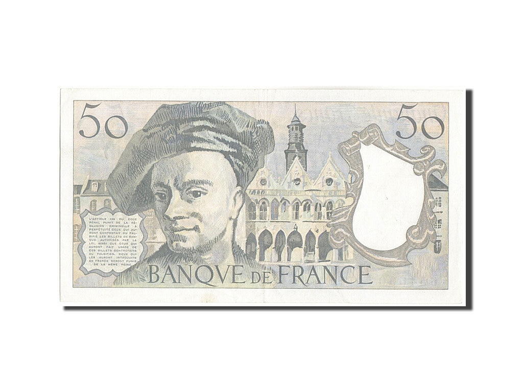 Frankreich, 50 Francs, 50 F 1976-1992 ''Quentin de La Tour'', 1985, KM:152b,...