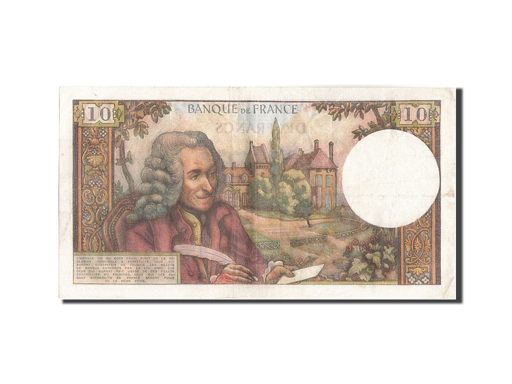Banknote, France, 10 Francs, 10 F 1963-1973 ''Voltaire'', 1973, 1973-01-04