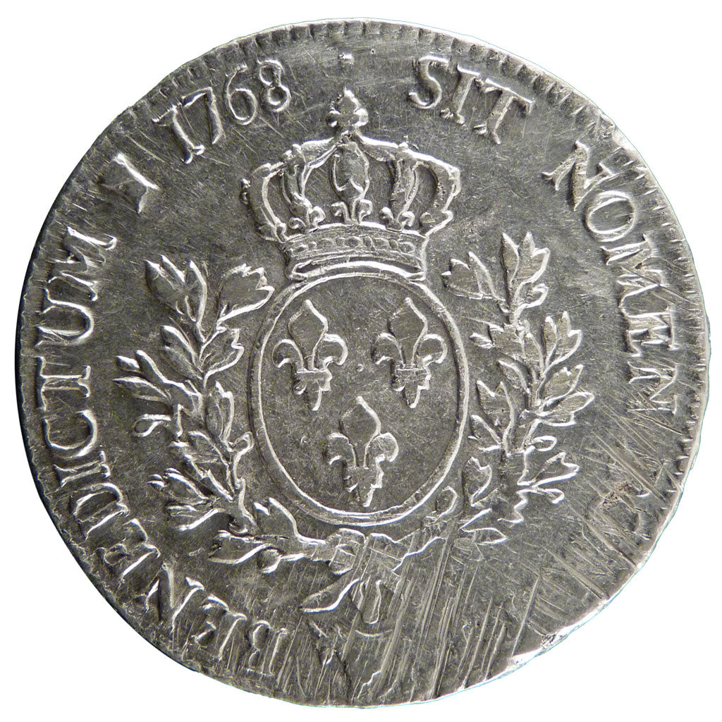 FRANCE, Écu de Béarn au bandeau, Ecu, 1768, Pau, VF(20-25), Silver, Gadoury #322