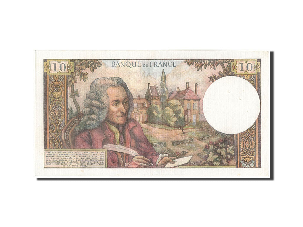 France, 10 Francs, 10 F 1963-1973 ''Voltaire'', 1973, KM:147d, 1973-01-04, AU...