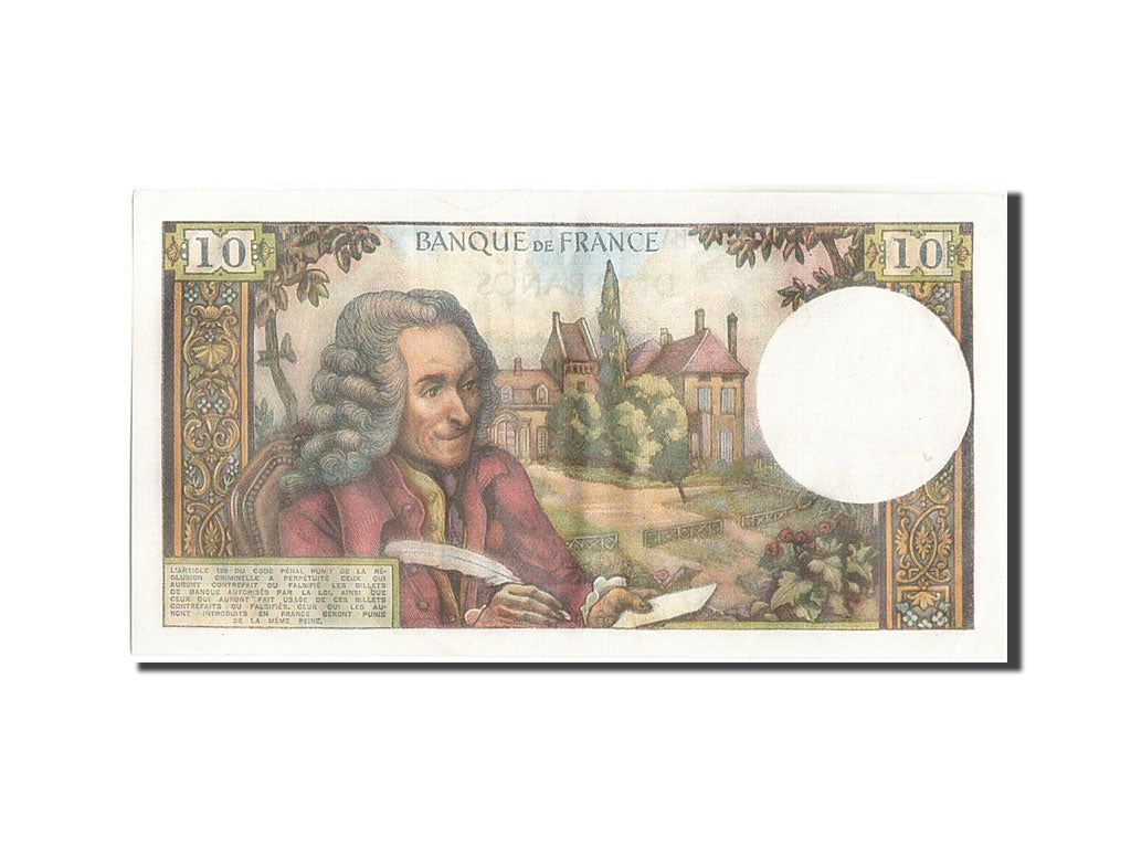 Francia, 10 Francs, 10 F 1963-1973 ''Voltaire'', 1973, KM:147d, 1973-11-08, S...