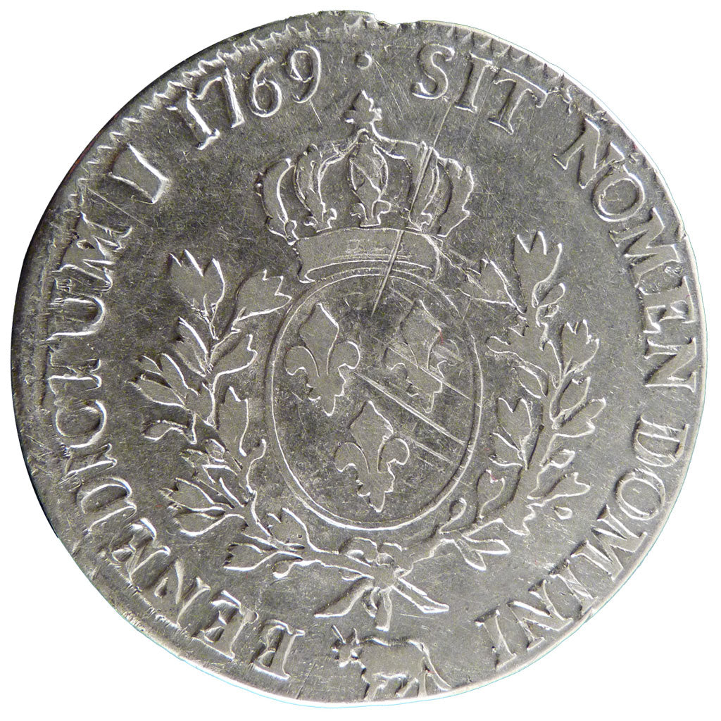 FRANCE, Écu de Béarn au bandeau, Ecu, 1769, Pau, VF(30-35), Silver, Gadoury #322