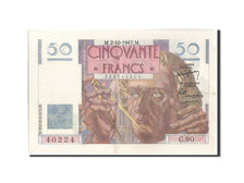 Banknote, France, 50 Francs, 50 F 1946-1951 ''Le Verrier'', 1947, 1947-10-02