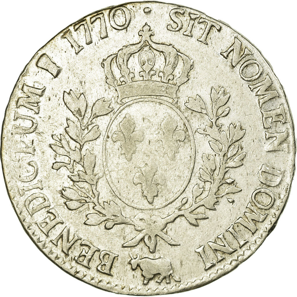 Coin, France, Louis XV, Écu de Béarn au bandeau, Ecu, 1770, Pau, VF(30-35)