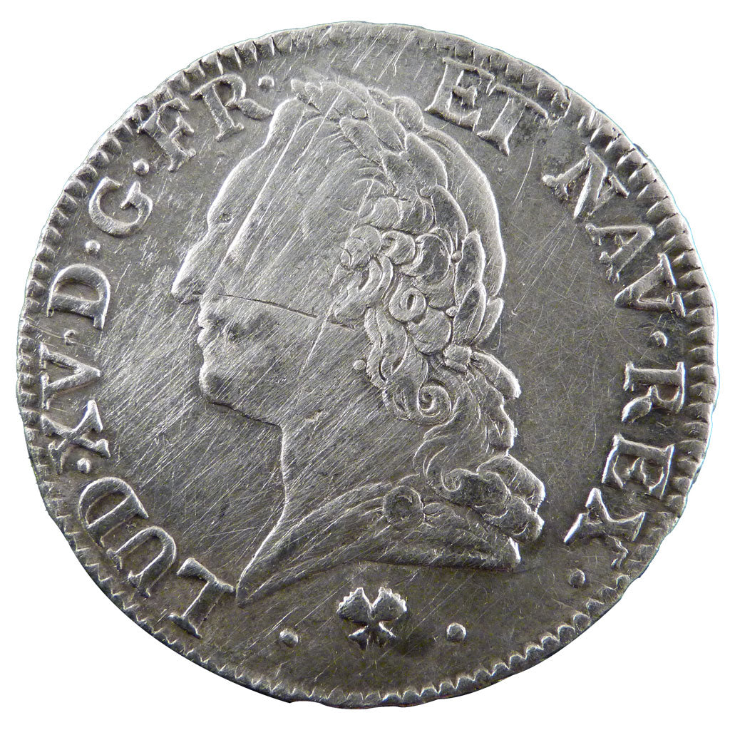 FRANCE, Écu à la vieille tête, Ecu, 1771, Bayonne, VF(30-35), Silver, Gadoury #3
