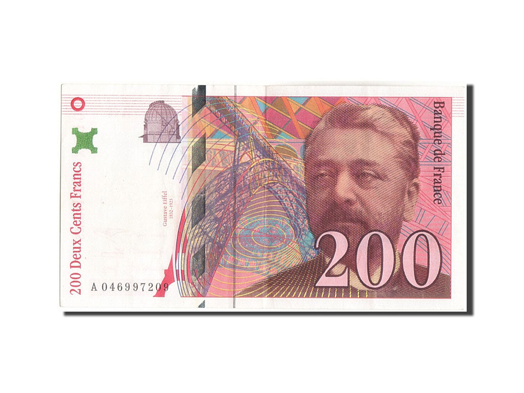 France, 200 Francs, 200 F 1995-1999 ''Eiffel'', 1996, KM:159b, 1996, AU(50-53...
