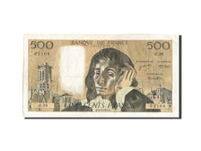 France, 500 Francs, 500 F 1968-1993 ''Pascal'', 1973, KM:156b, 1973-12-06, VF...