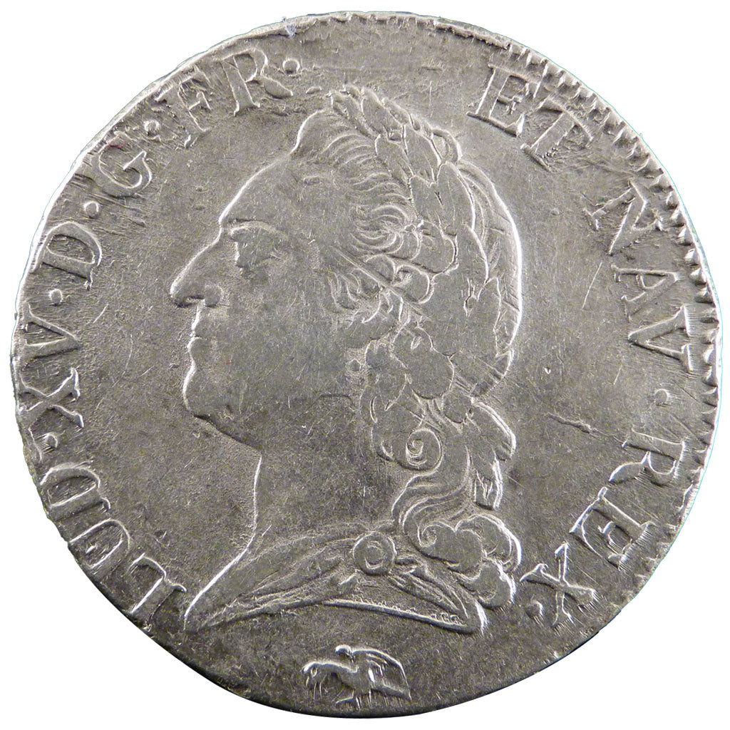 FRANCE, Écu à la vieille tête, Ecu, 1773, Lyons, EF(40-45), Silver, Gadoury #323