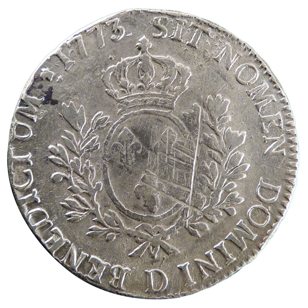 FRANCE, Écu à la vieille tête, Ecu, 1773, Lyons, EF(40-45), Silver, Gadoury #323