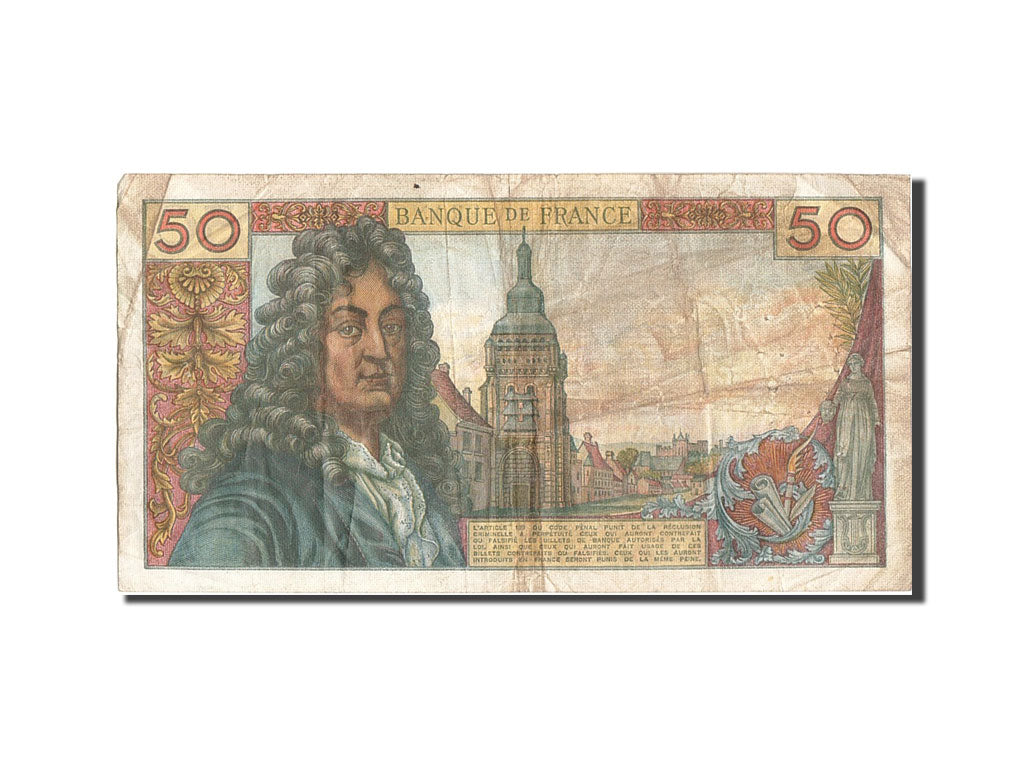 Francia, 50 Francs, 50 F 1962-1976 ''Racine'', 1973, KM:148d, 1973-10-04, MB,...