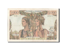 Banknote, France, 5000 Francs, 5 000 F 1949-1957 ''Terre et Mer'', 1951