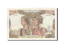 Francia, 5000 Francs, 5 000 F 1949-1957 ''Terre et Mer'', 1951, KM:131b, 1951...
