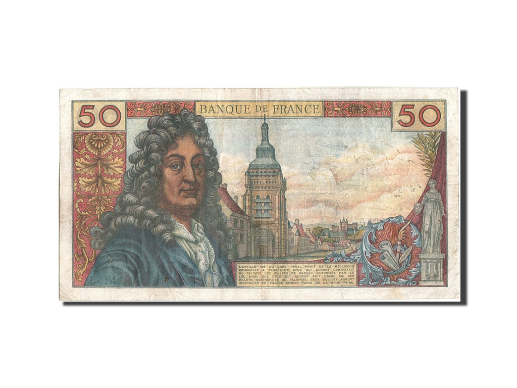 France, 50 Francs, 50 F 1962-1976 ''Racine'', 1963, KM:148a, 1963-05-02, VF(2...