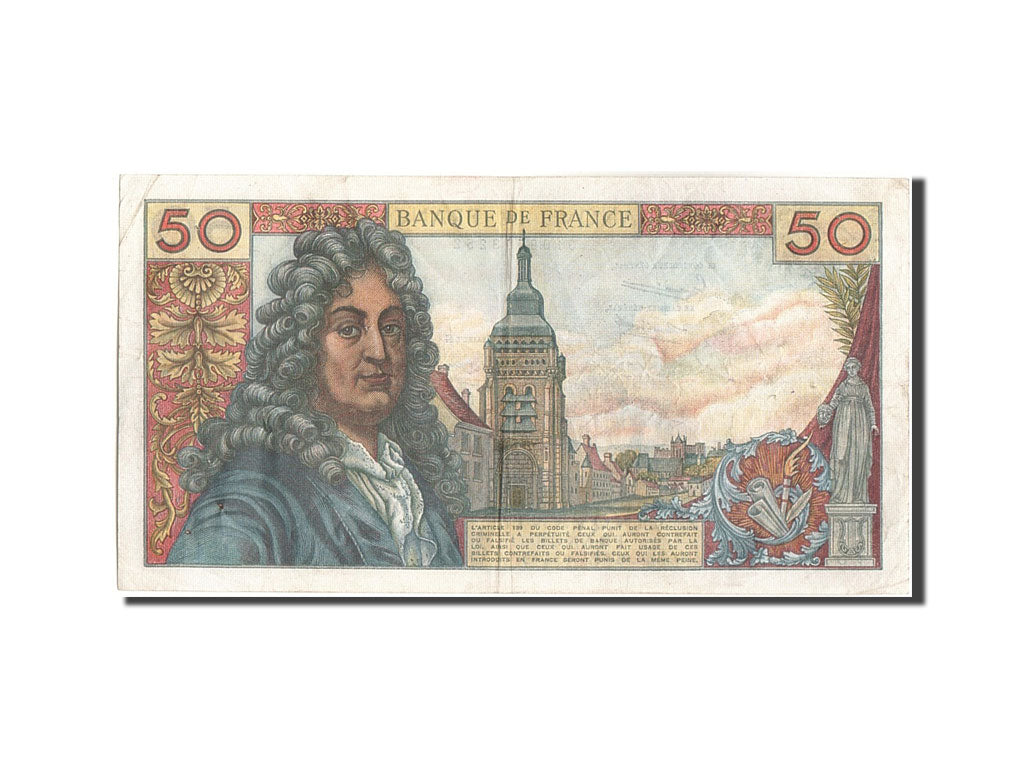 France, 50 Francs, 50 F 1962-1976 ''Racine'', 1963, KM:148a, 1963-02-07, VF(3...