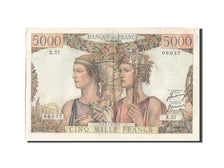 Francia, 5000 Francs, 5 000 F 1949-1957 ''Terre et Mer'', 1951, KM:131b, 1951...