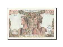 Francia, 5000 Francs, 5 000 F 1949-1957 ''Terre et Mer'', 1951, KM:131c, 1951...