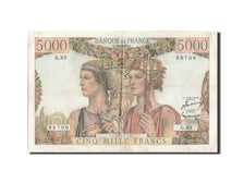 France, 5000 Francs, 5 000 F 1949-1957 ''Terre et Mer'', 1951, 1951-08-16, KM...