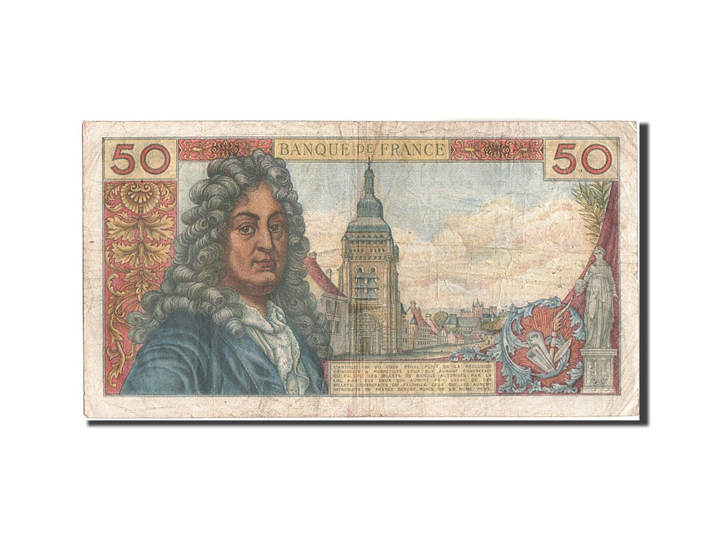 France, 50 Francs, 50 F 1962-1976 ''Racine'', 1963, KM:148a, 1963-02-07, VF(2...