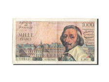 France, 1000 Francs, 1 000 F 1953-1957 ''Richelieu'', 1956, KM:134a, 1956-12-...