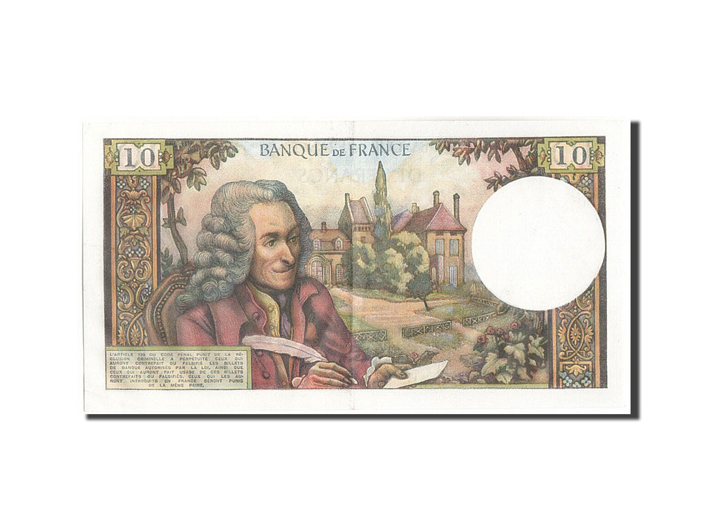 Banknote, France, 10 Francs, 10 F 1963-1973 ''Voltaire'', 1973, 1973-08-02