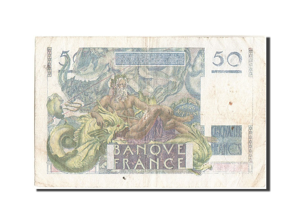 France, 50 Francs, 50 F 1946-1951 ''Le Verrier'', 1950, KM:127c, 1950-08-24,...