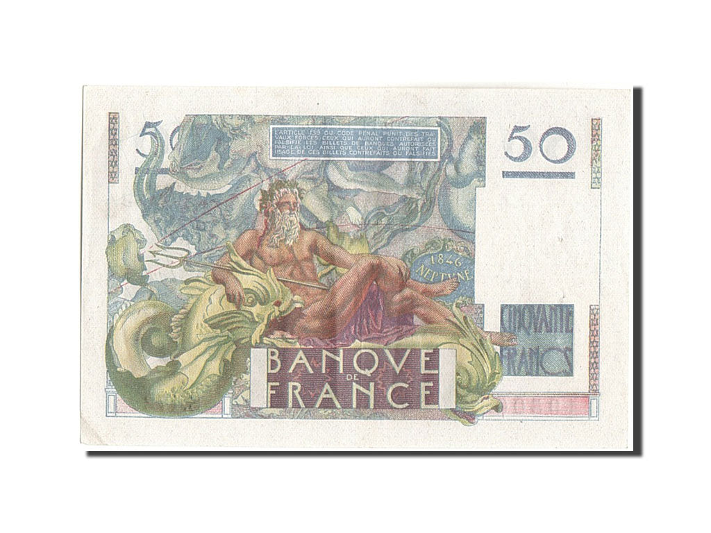 France, 50 Francs, 50 F 1946-1951 ''Le Verrier'', 1951, 1951-02-01, KM:127c,...
