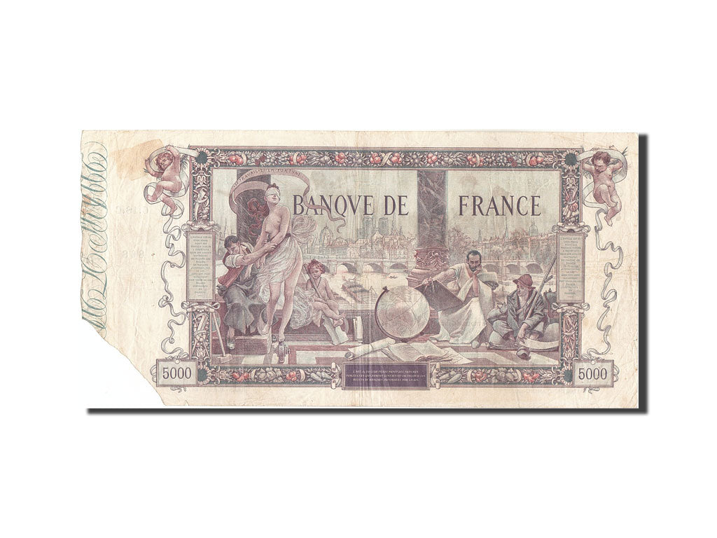 France, 5000 Francs, 5 000 F 1918 ''Flameng'', 1918, KM:76, 1918-01-22, F(12-...