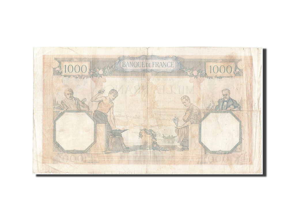 Banknot, Francja, 1000 Francs, Cérès et Mercure, 1940, 1940-01-18, EF(40-45)