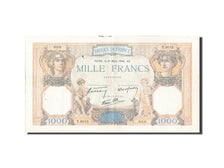 Banknote, France, 1000 Francs, 1 000 F 1927-1940 ''Cérès et Mercure'', 1940
