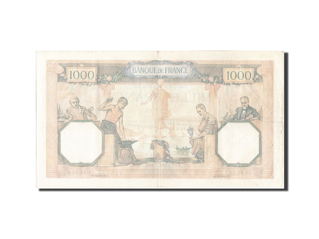 Francia, 1000 Francs, 1 000 F 1927-1940 ''Cérès et Mercure'', 1940, KM:90c,...