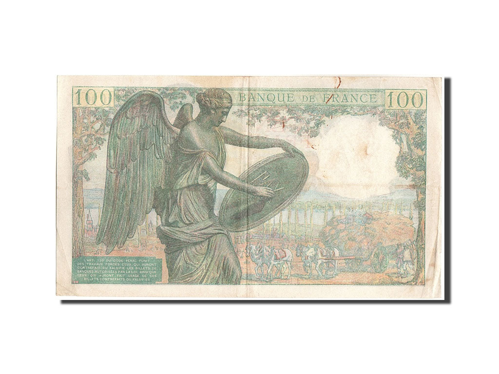 France, 100 Francs, 100 F 1942-1944 ''Descartes'', 1942, KM:101a, 1942-05-15,...