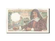 Banknot, Francja, 100 Francs, Descartes, 1942, 1942-05-15, EF(40-45)
