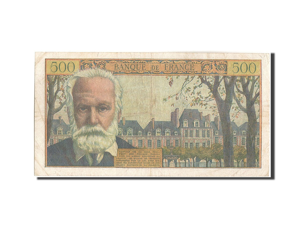 France, 500 Francs, 500 F 1954-1958 ''Victor Hugo'', 1958, 1958-09-04, KM:133...