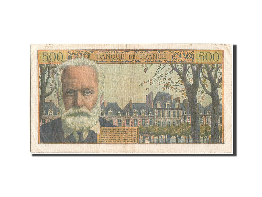 France, 500 Francs, 500 F 1954-1958 ''Victor Hugo'', 1954, 1954-09-02, KM:133...